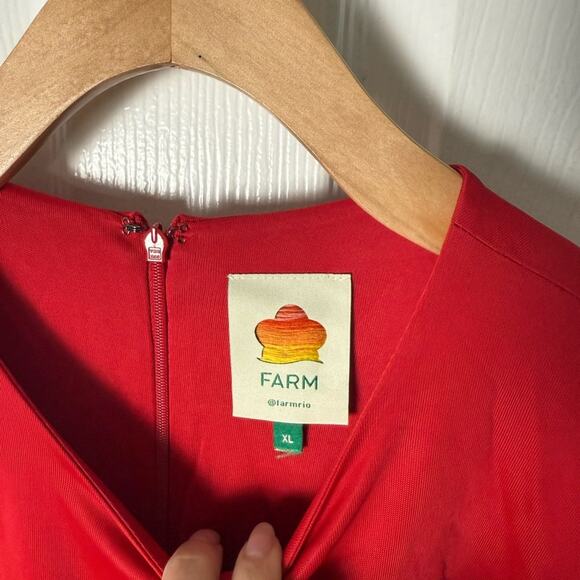 Farm Rio Twisted Cup Midi Dress XL - Picture 7 of 8